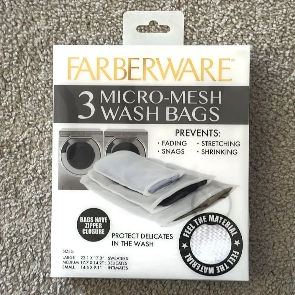 Farberware 3 Micro Mesh Wash Bags! - Picture 5 of 5